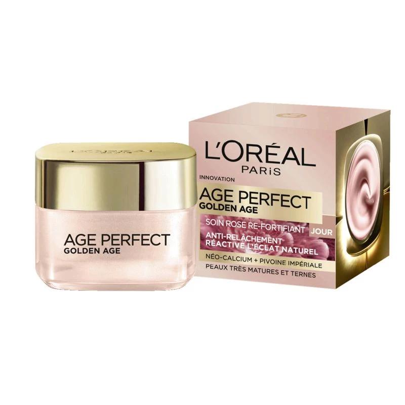 Soin Age Perfect Golden Age Jour Fortifiant Soin Rosé, 50ml - L'OREAL