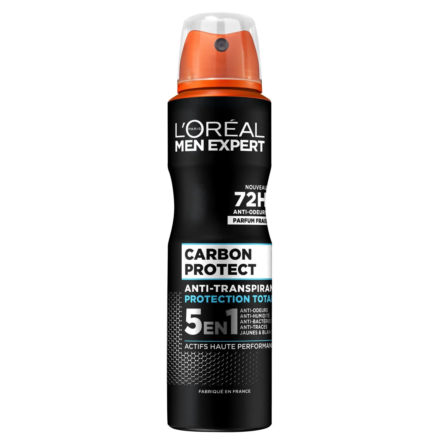 Desodorante Men Expert Spray 5 en 1 Carbon Protect, 150 ml - L'ORÉAL