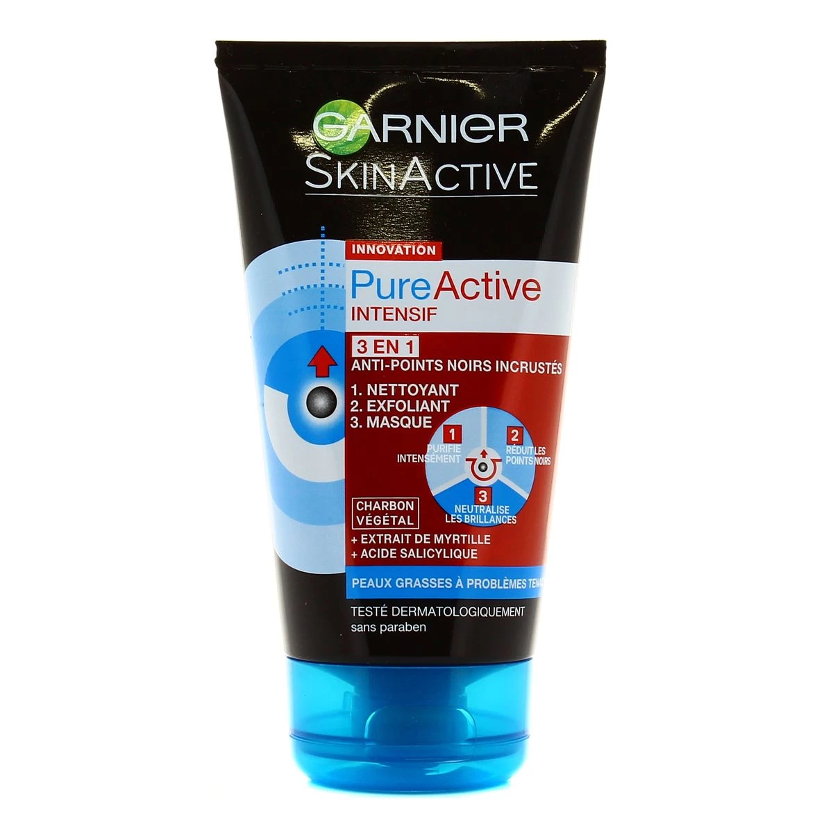 Pure Active Peel-off Charcoal Mask Oily Skin with Blackheads, 5cl - GARNIER