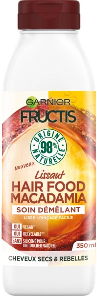 Hair Food macadamia detangling treatment for dry and rebellious hair 350ml - FRUCTIS
