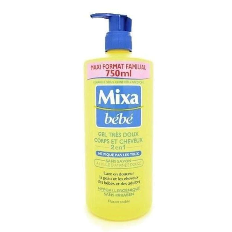 Very gentle body & hair gel 750ml - MIXA
