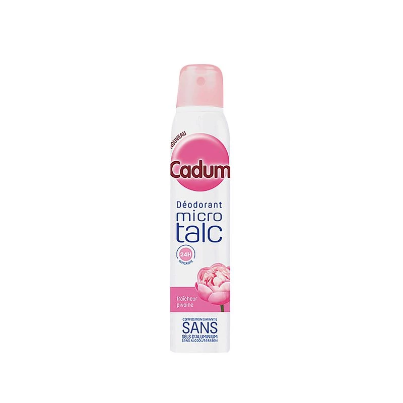 Peony micro talc freshness women's deodorant 200ml - CADUM