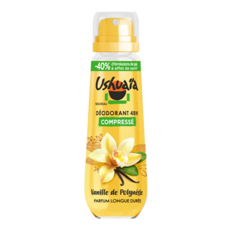 Gecomprimeerde deodorant 100 ml Polynesische vanillegeur - USHUAIA