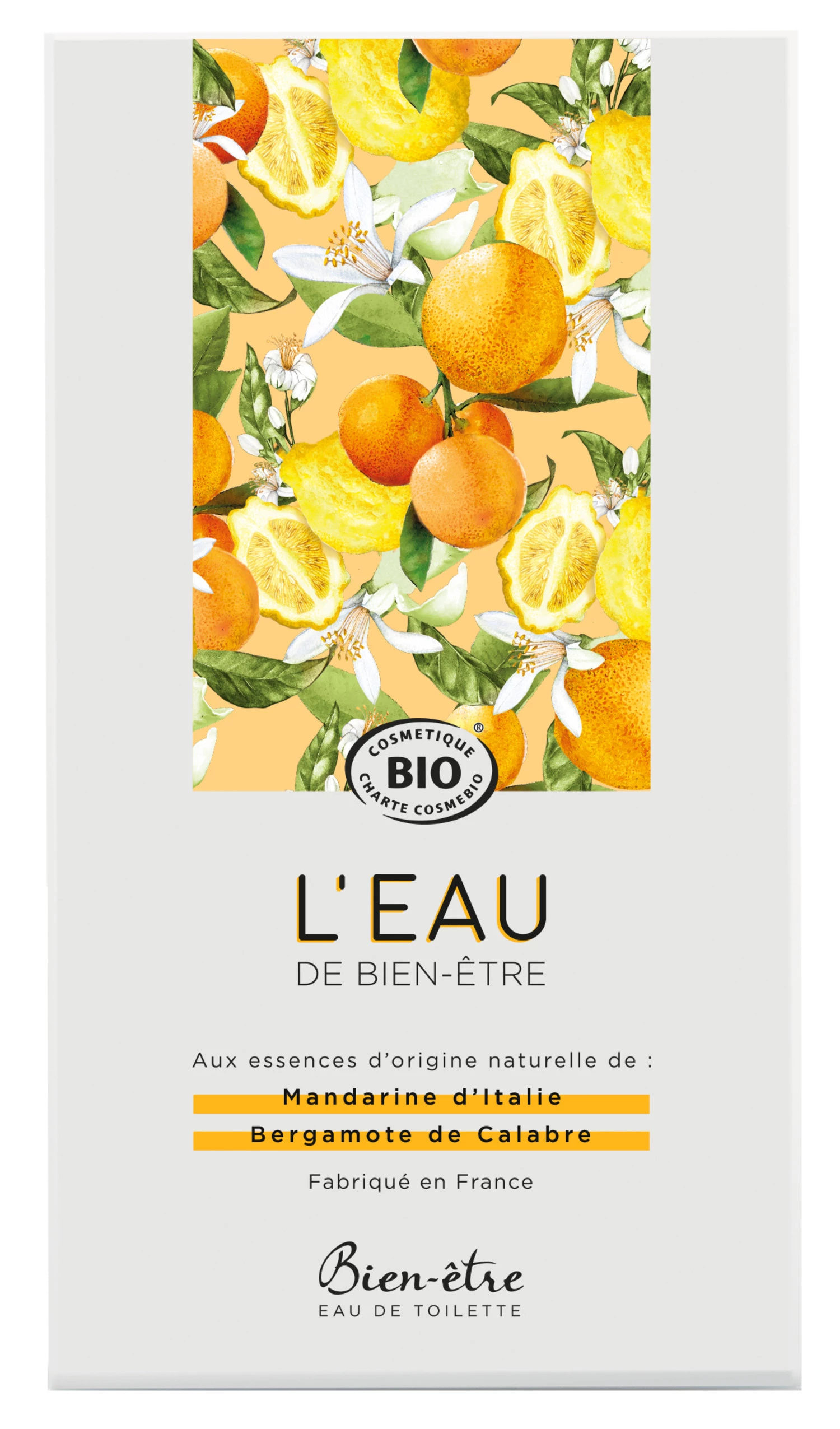 Well-being water mandarin bergamot 75 Ml - WELL-BEING