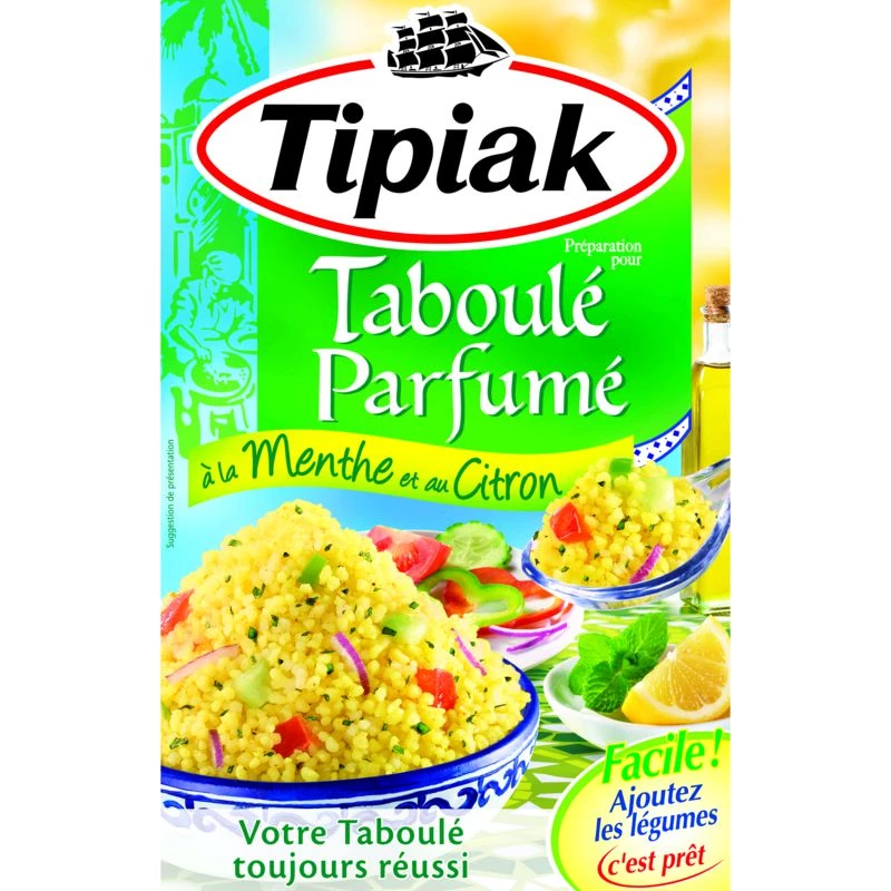 Taboulé Menthe/Citron, 350g - TIPIAK