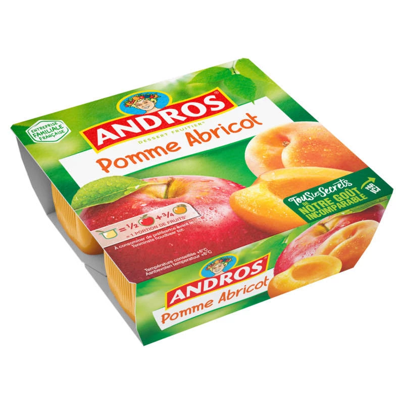 Andros Appel Abrikoos 4x100g
