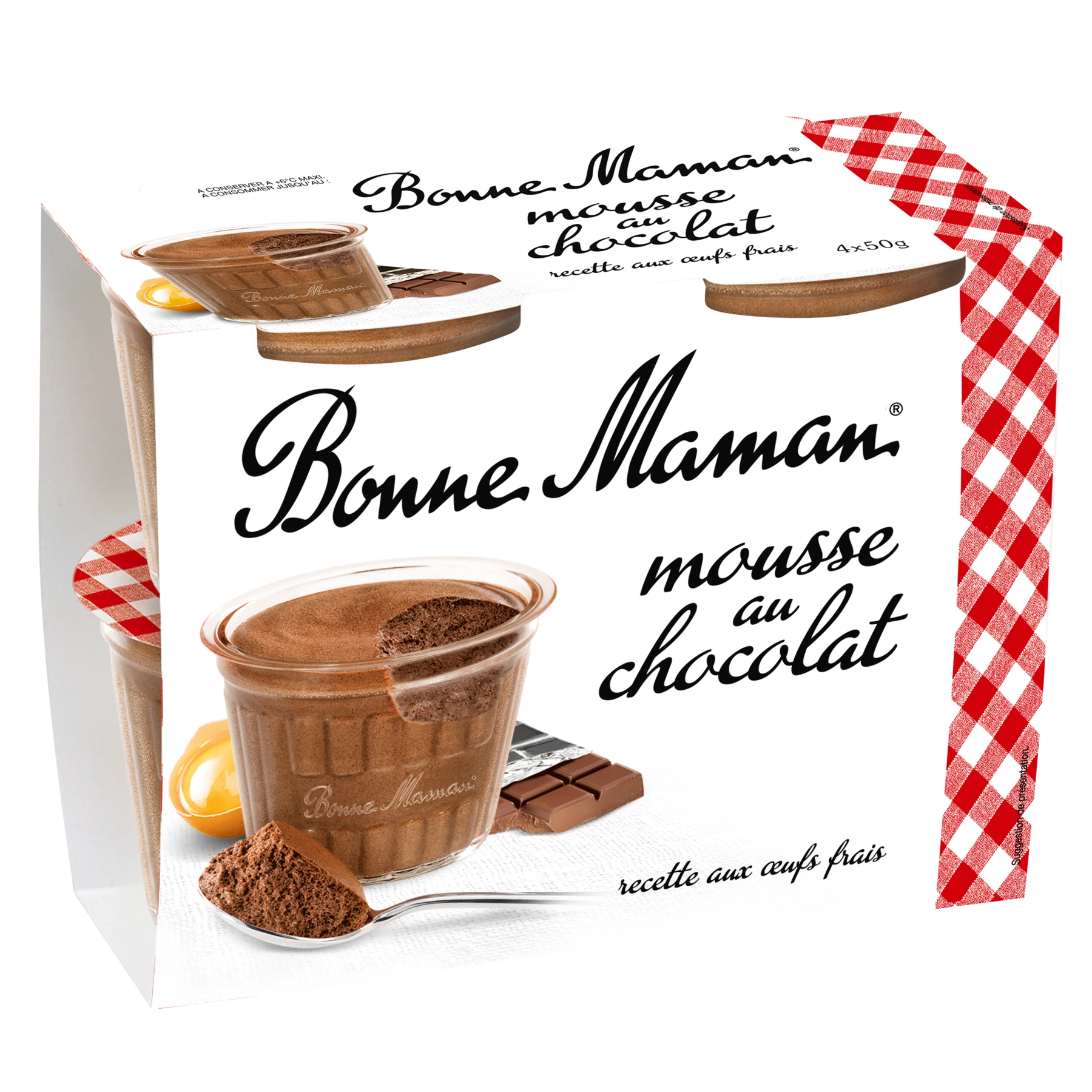 Mousse Choco 4x50g - BONNE MAMAN
