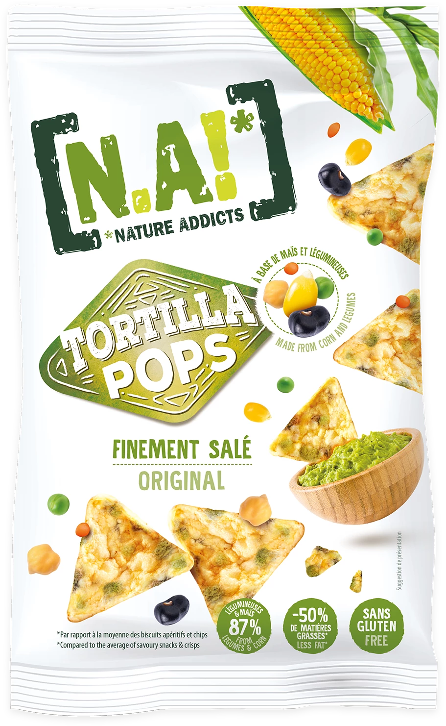 Finely Salted Tortilla Pops Appetizer Biscuits, 80g - NA!