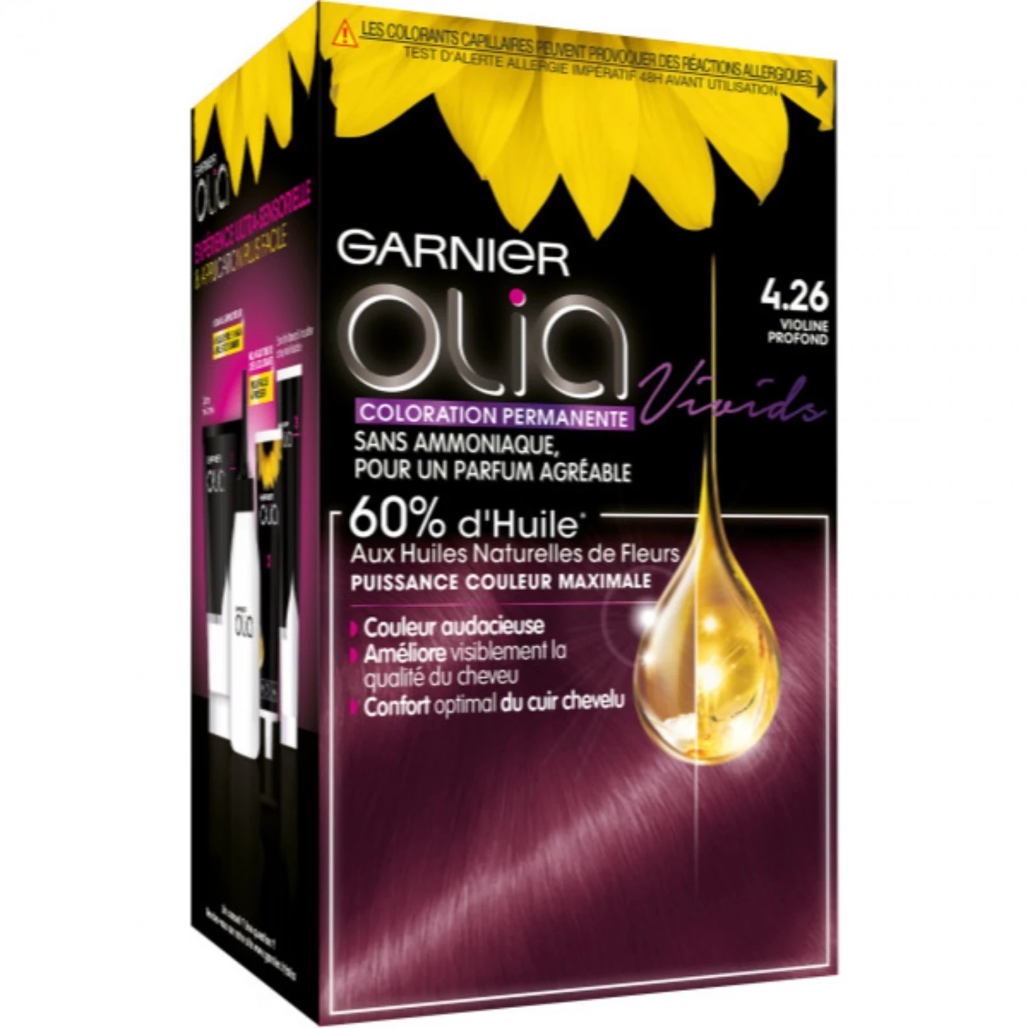 Permanent coloring without ammonia 4;26 deep purple - GARNIER
