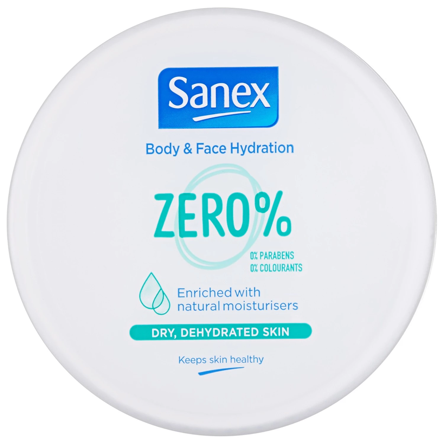 Zero% moisturizing body cream for dry skin 250ml - SANEX