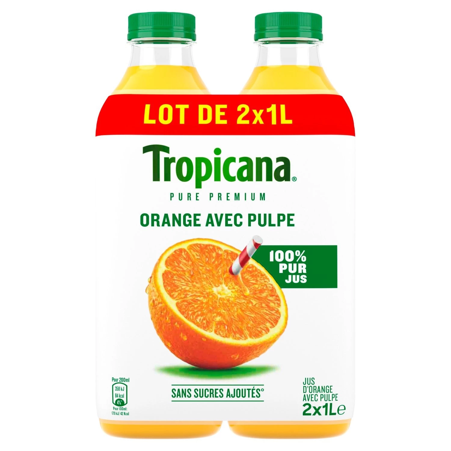 Tropicana Pulp Orange2x1l