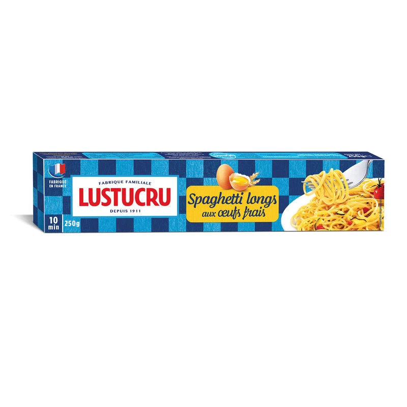 Long Spaghetti Pasta, 250g - LUSTUCRU