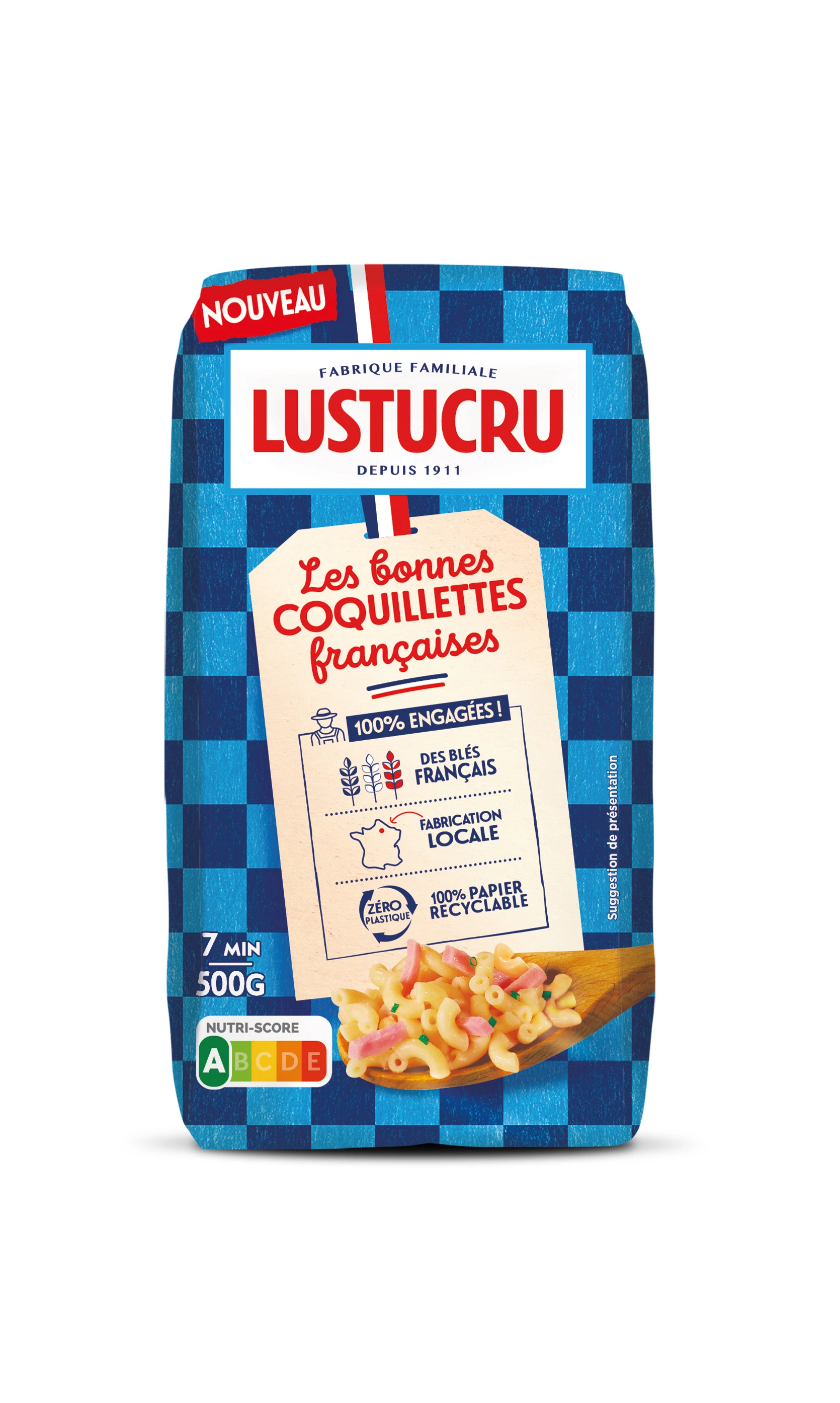 Pasta Coquillette, 500g - LUSTUCRU
