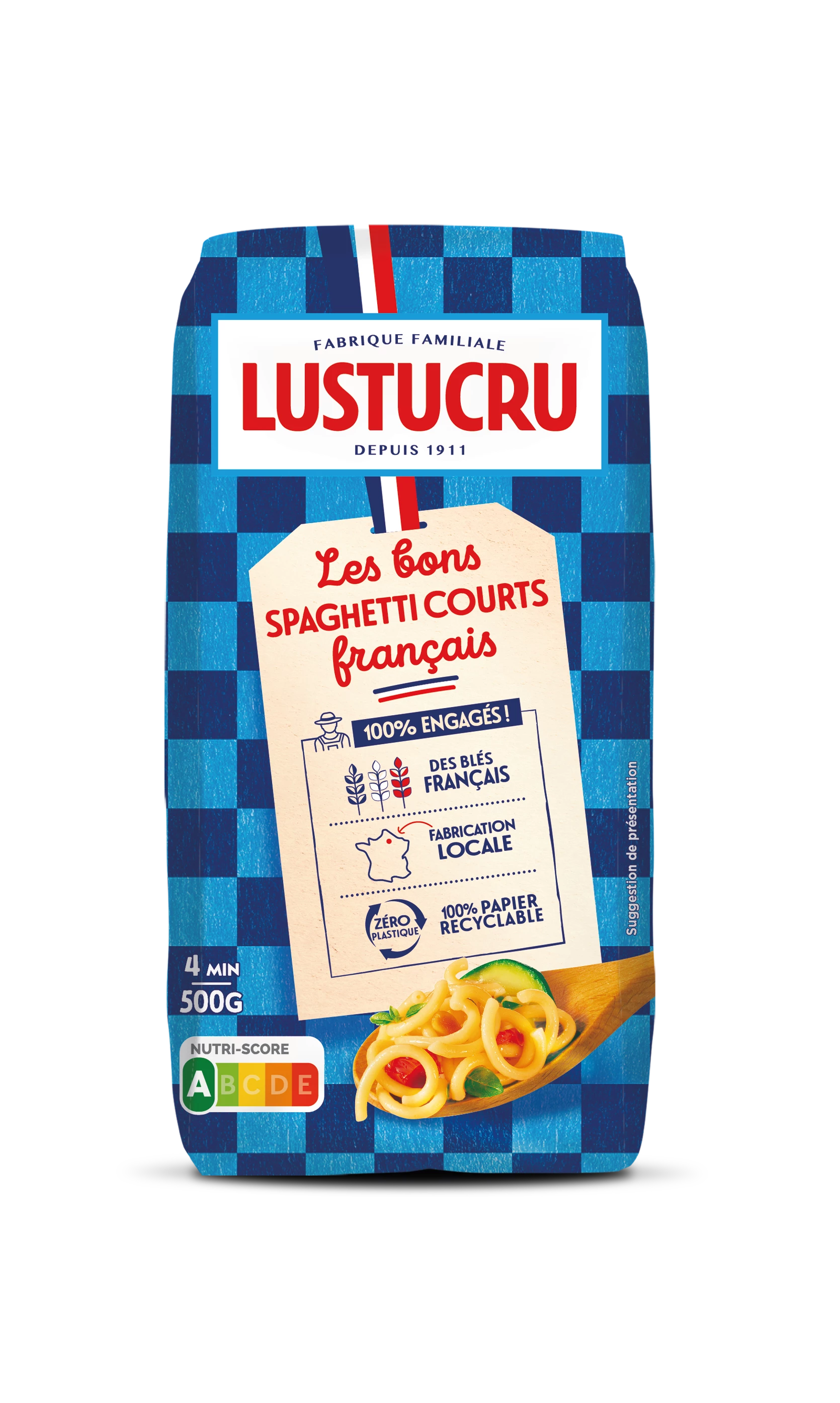 Korte spaghettipasta, 500 g -  LUSTUCRU