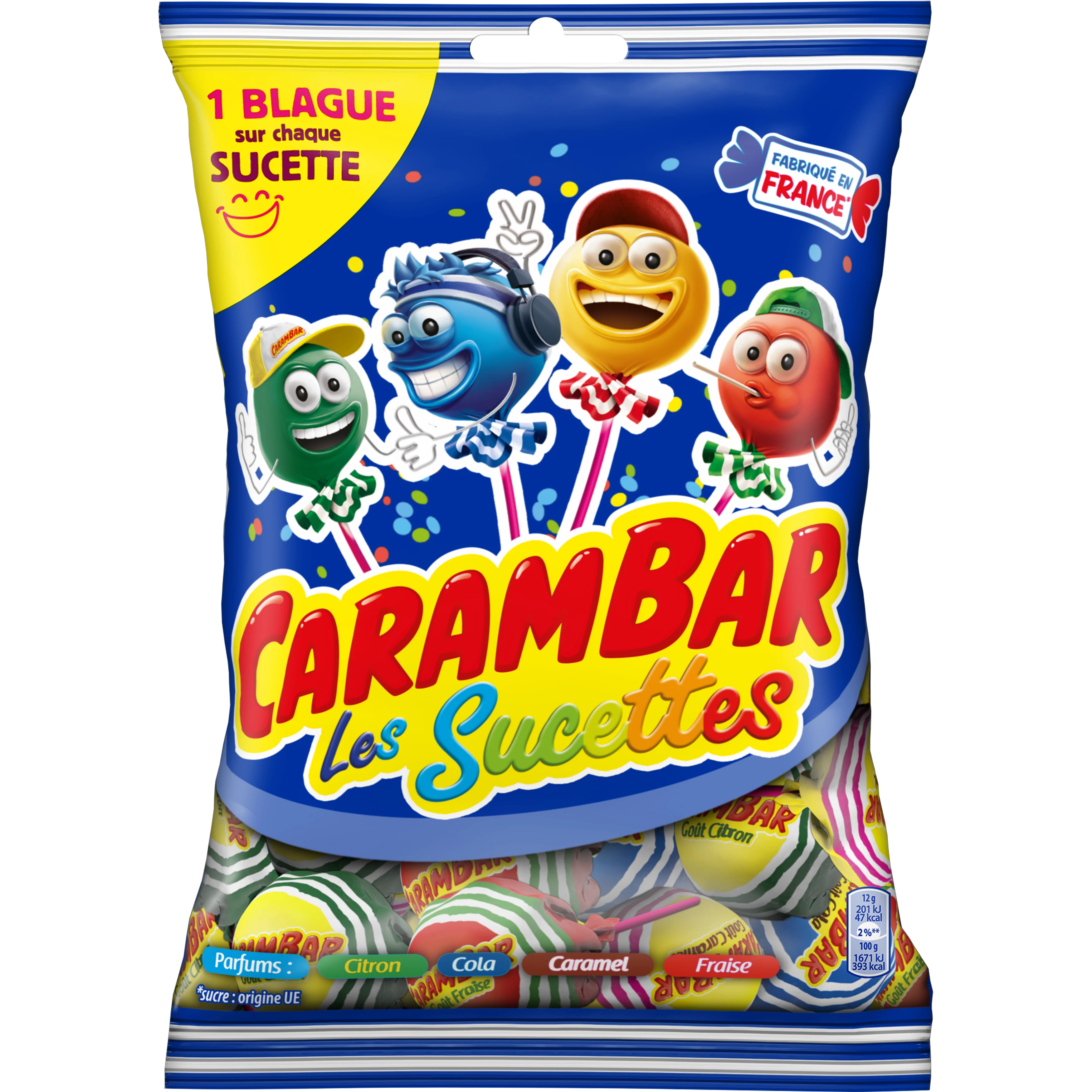Carambar Lollipops Family; 156g - CARAMBAR