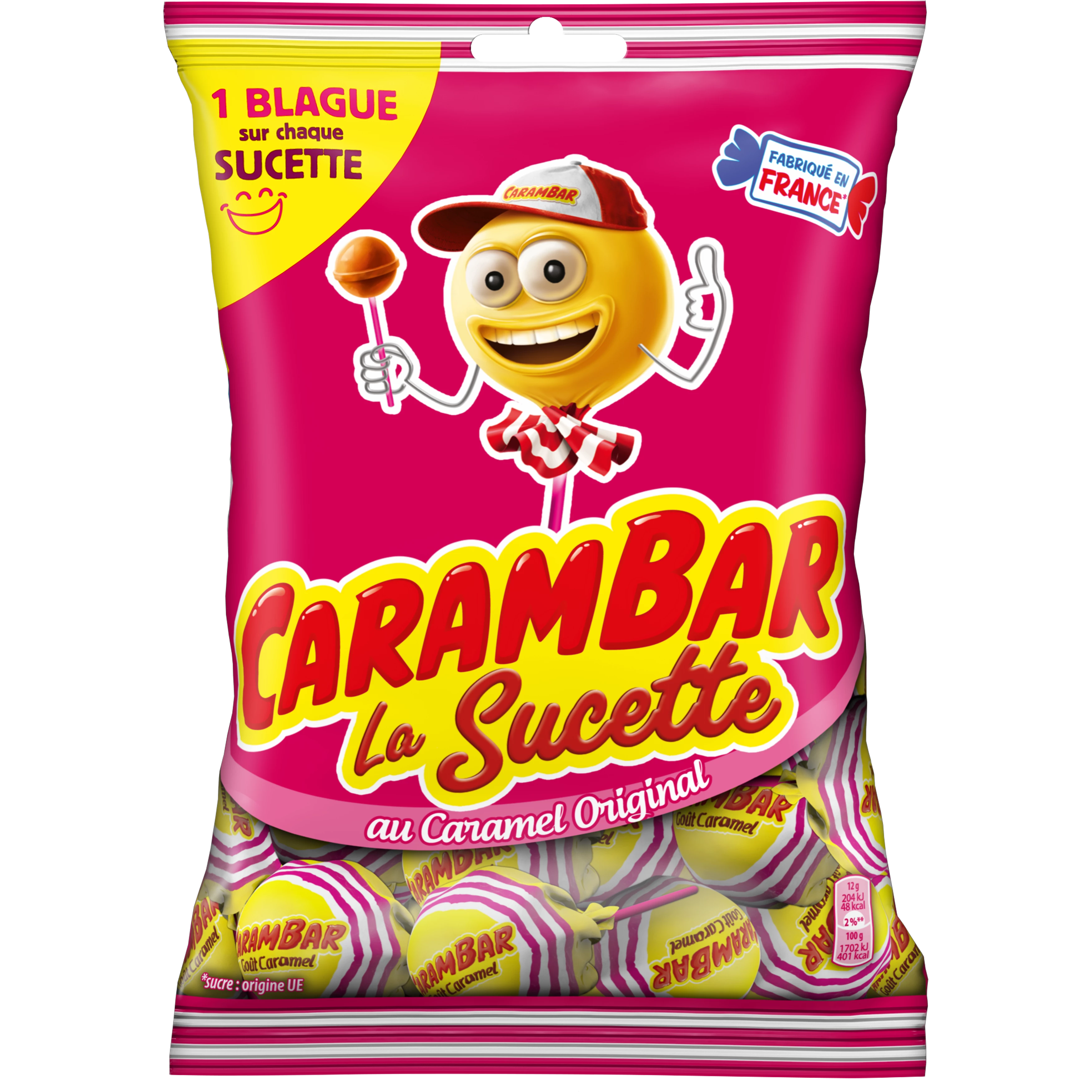 Carambar Caramel Lollipops; 156g - CARAMBAR
