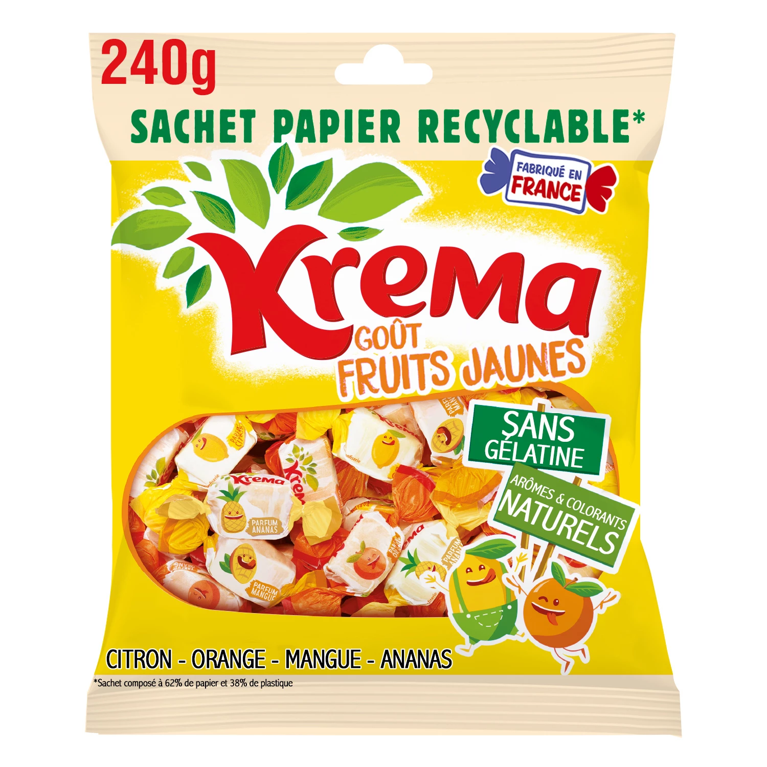 Krema Fruits Jaunes 240g