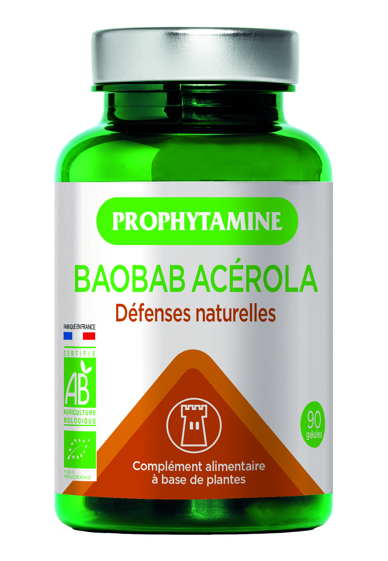 Défenses Naturelles Baobab Acérola (9 X 90 Gél) - Prophytamine Bio
