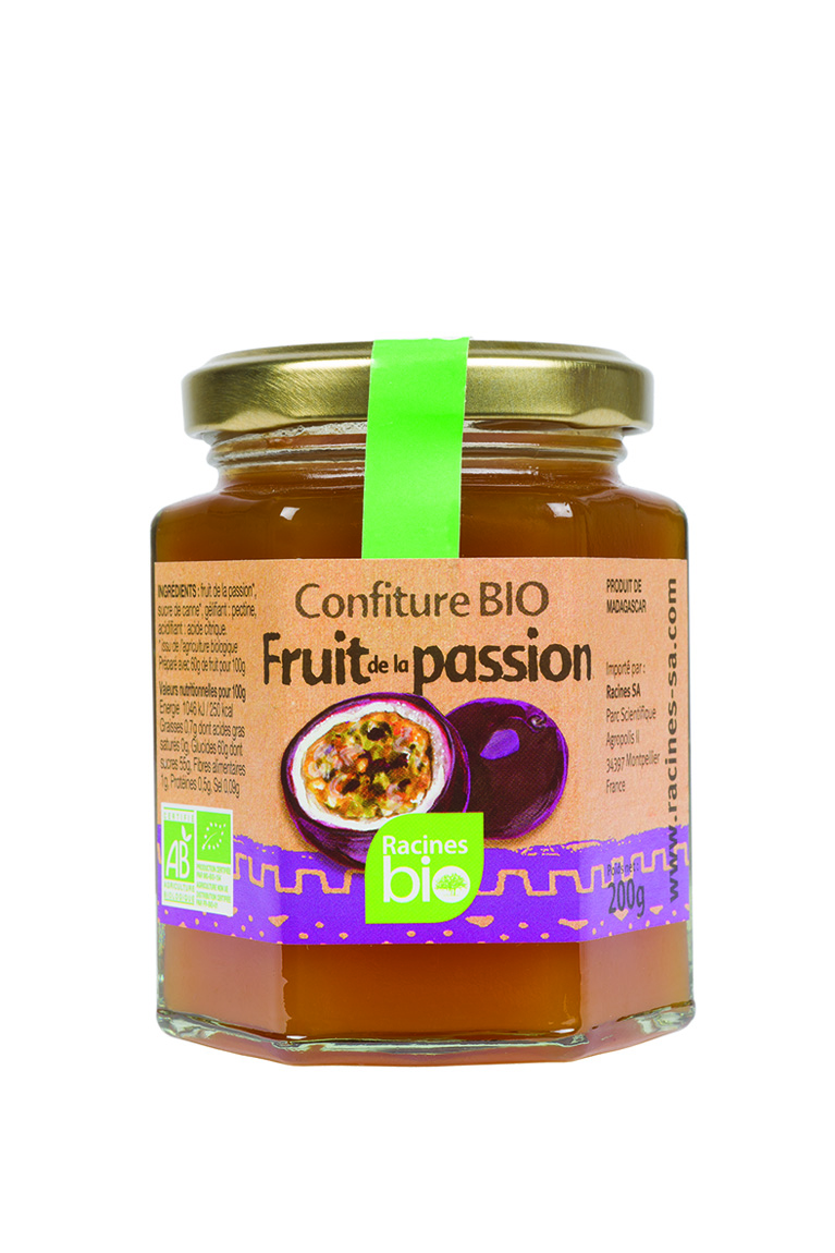 Passion Fruit Jam (12 X 200 G) - Racines Bio