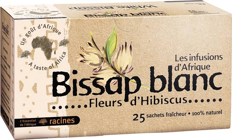 Infusion D'afrique Bissap Blanc (10 X 25 Sachets) - Racines
