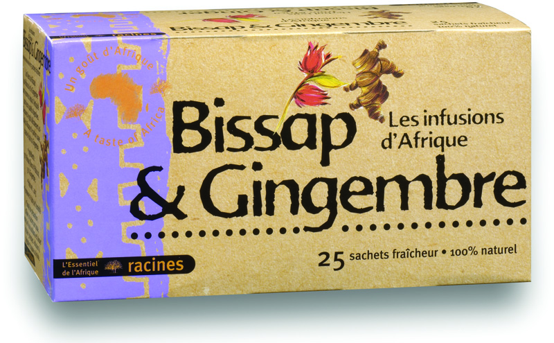 Afrikaanse gember-Bissap-infusie (10 x 25 zakjes) - Racines