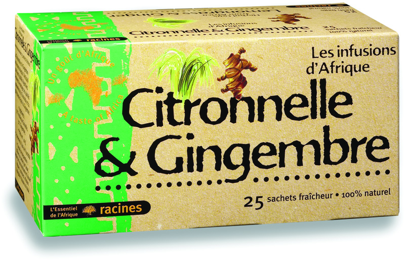 African Lemongrass Ginger Infusion (10 X 25 Bag) - Racines