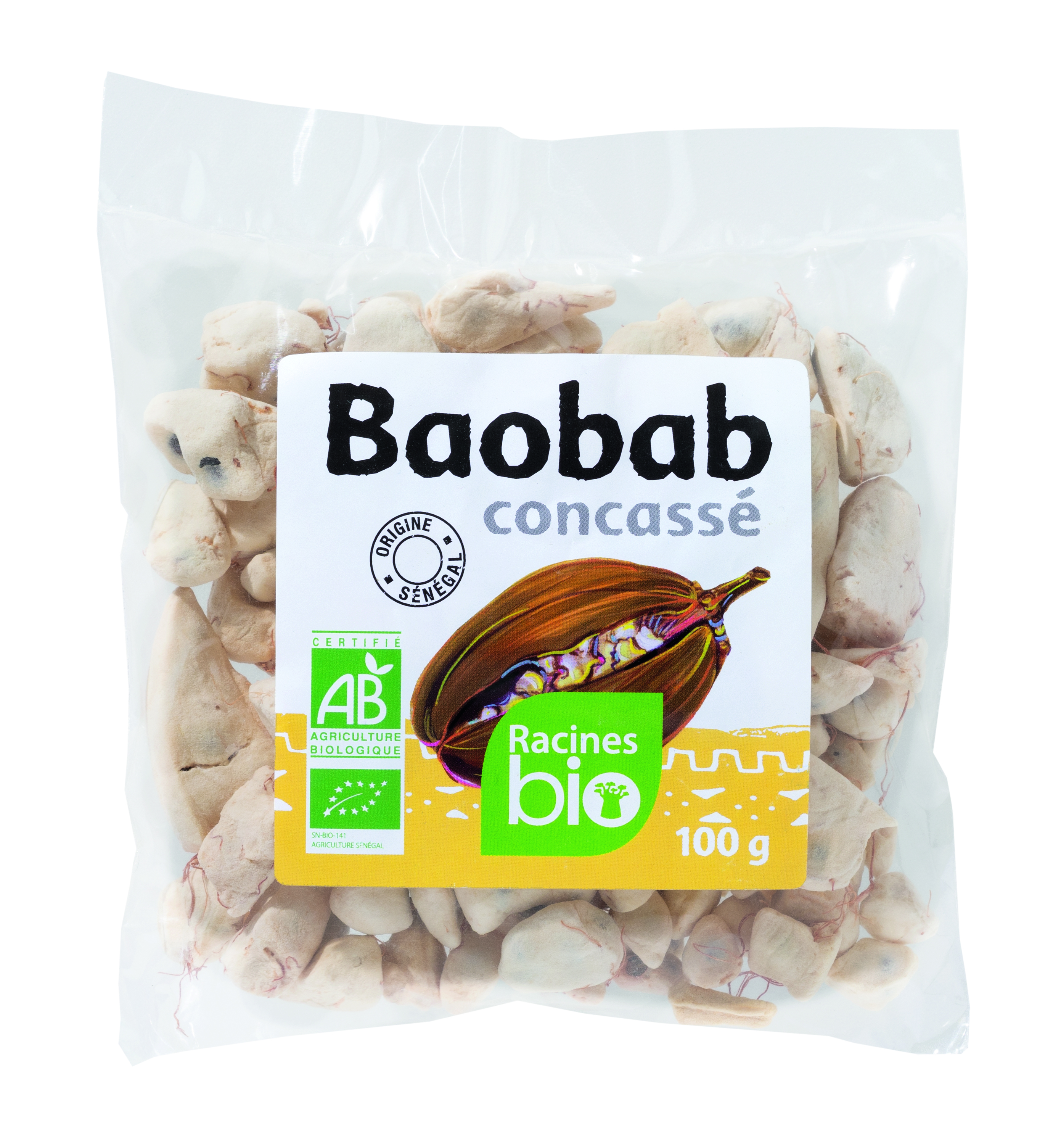 Baobab hữu cơ nghiền (40 X 100 G) - Racines