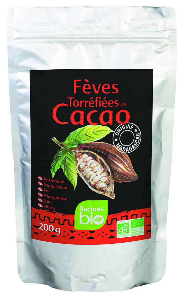 Geroosterde Cacaobonen (20 X 200 G) - Racines Bio