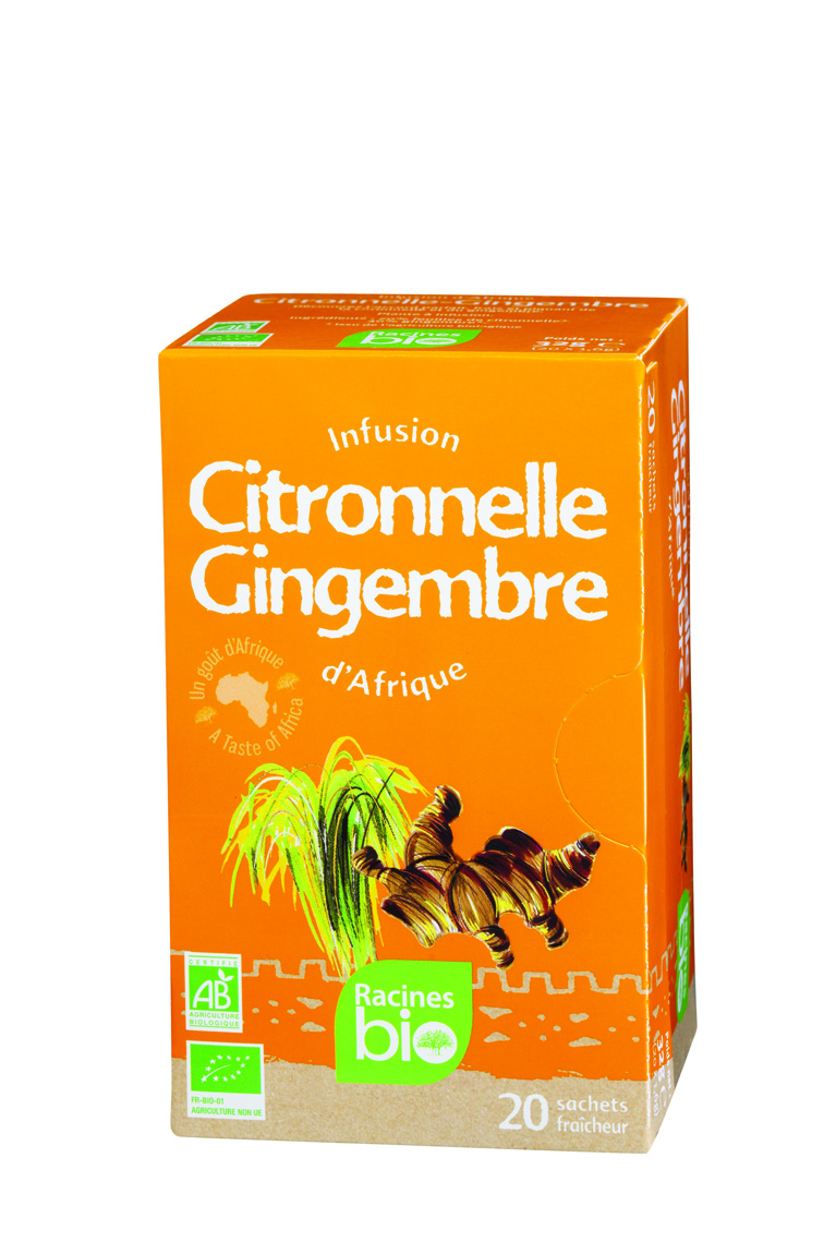 Infusion D'afrique Citr Ging (12 X 20 Sach X 16 G) - Racines Bio