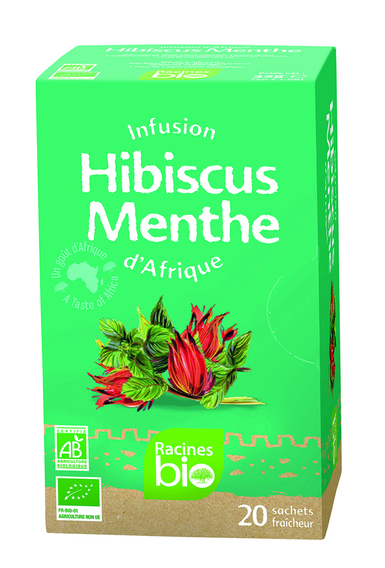 African Infusion Hib Mint (12 X 20 Bag X 16g) - Racines Bio