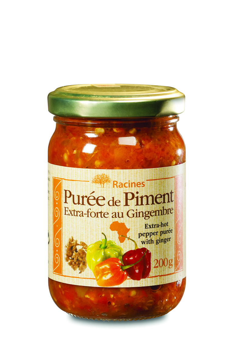 Purea Extra Di Peperoncino Piccante Con Zenzero (12 X 200 G) - Racines