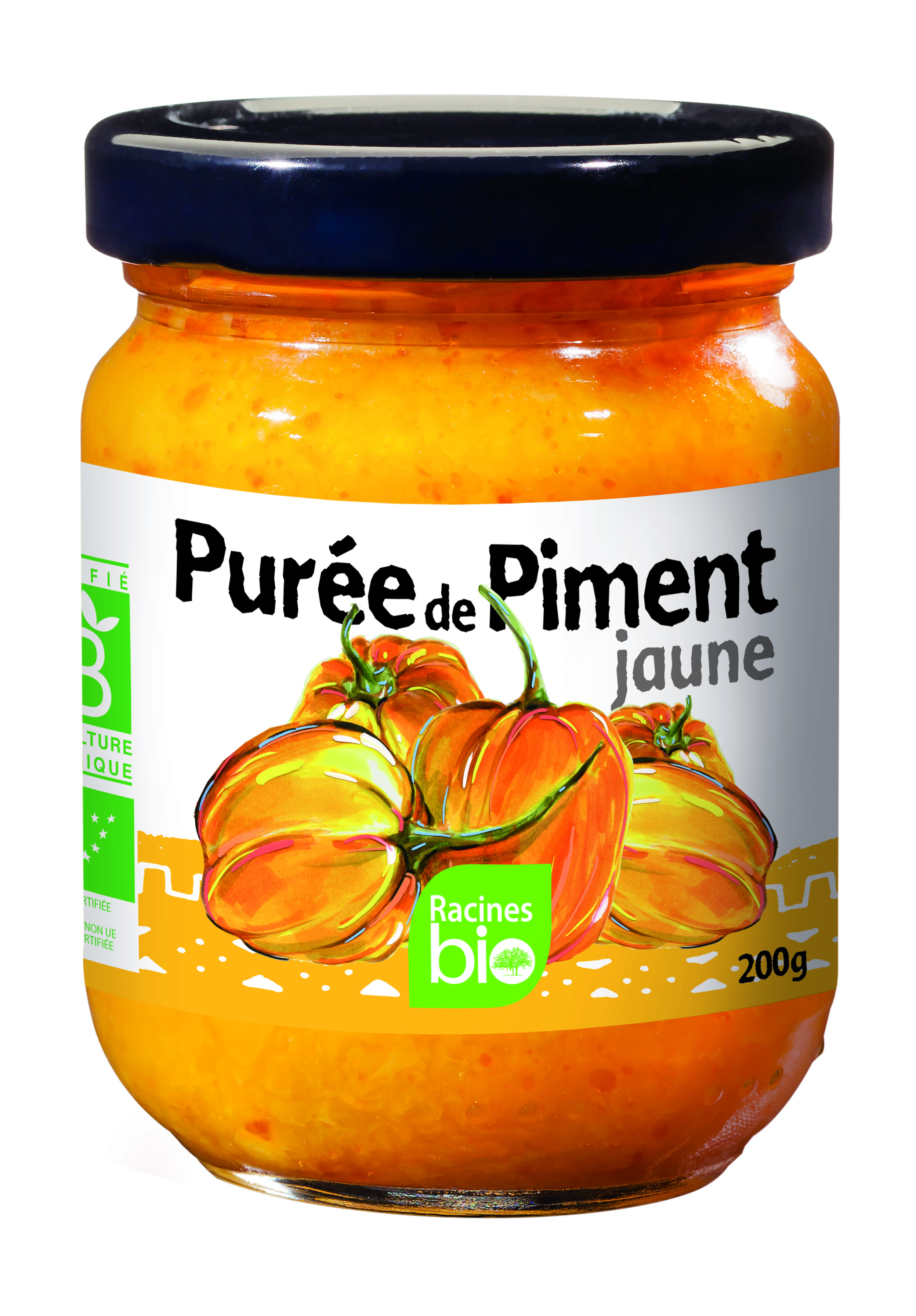 Yellow Pepper Puree (12 X 200 G) - Racines Bio