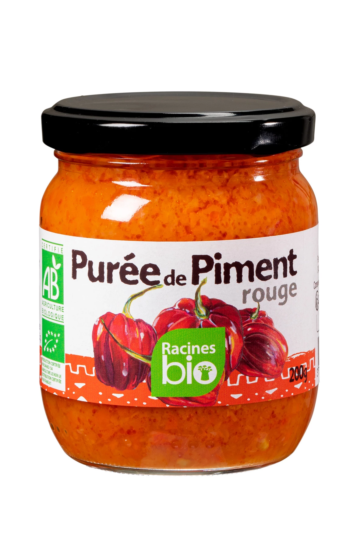 Puré De Pimiento Rojo (12 X 200 G) - Racines Bio
