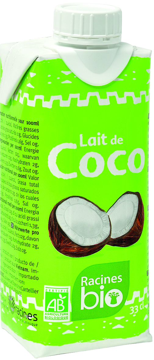 Coconut Milk (12 X 33 Cl) - Racines Bio