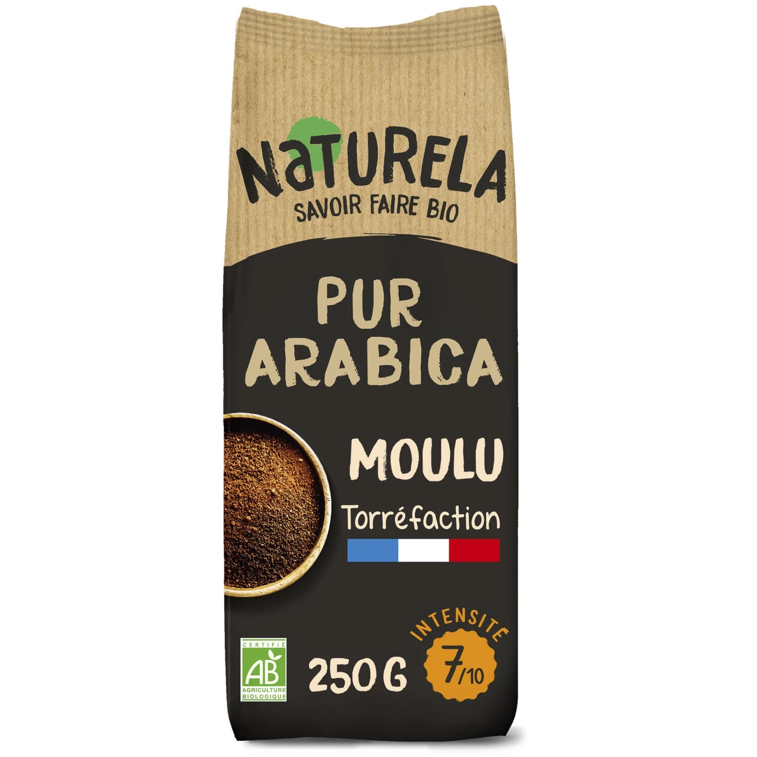 Cafe Pur Arabica Bio Moulu 250