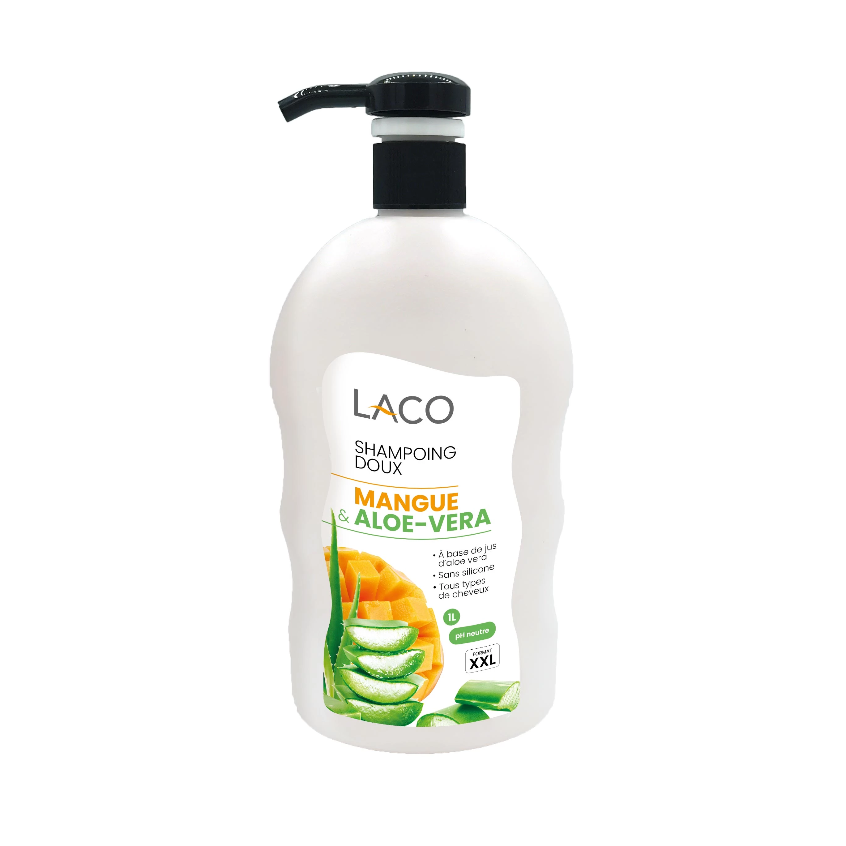 Mango Aloë Vera Shampoo, 1L - LACO