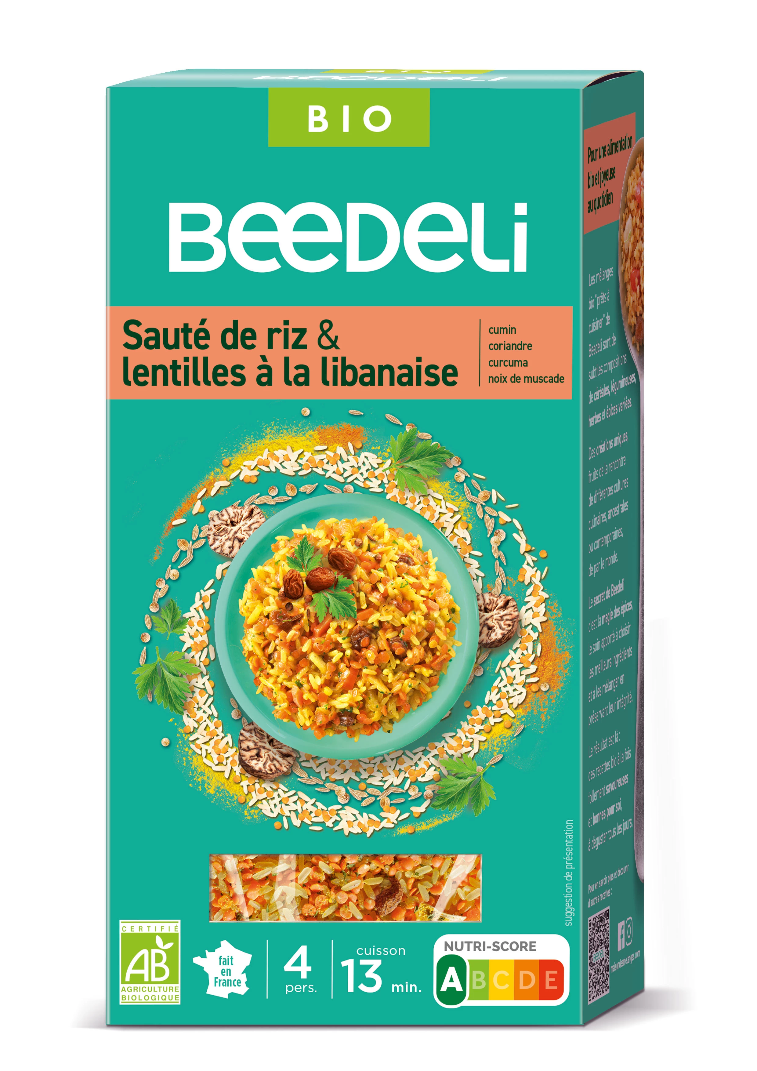 Riz Et Lentilles Bio 220g