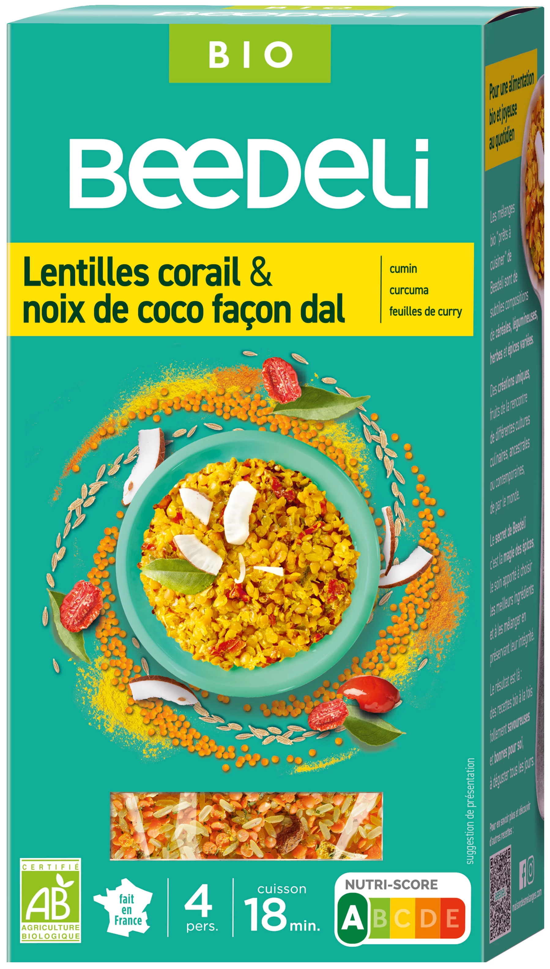 Lentilha Corail Nx Coco Bio 220g