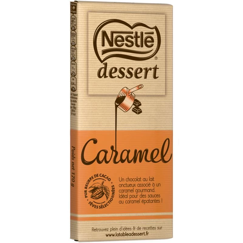 Caramel milk chocolate bar 170g - NESTLE