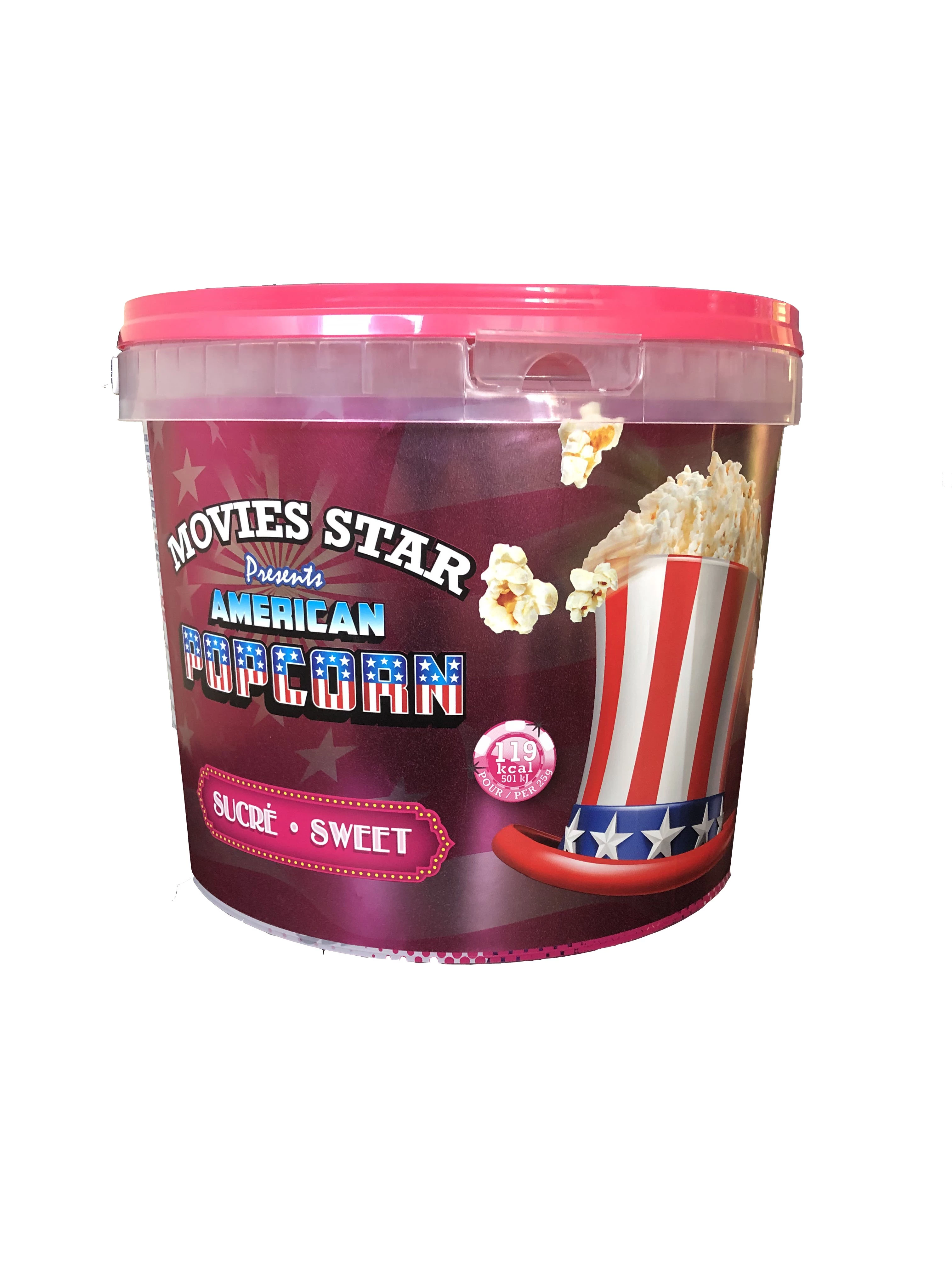 Sweet Popcorn Bucket, 250g - MOVIES STAR