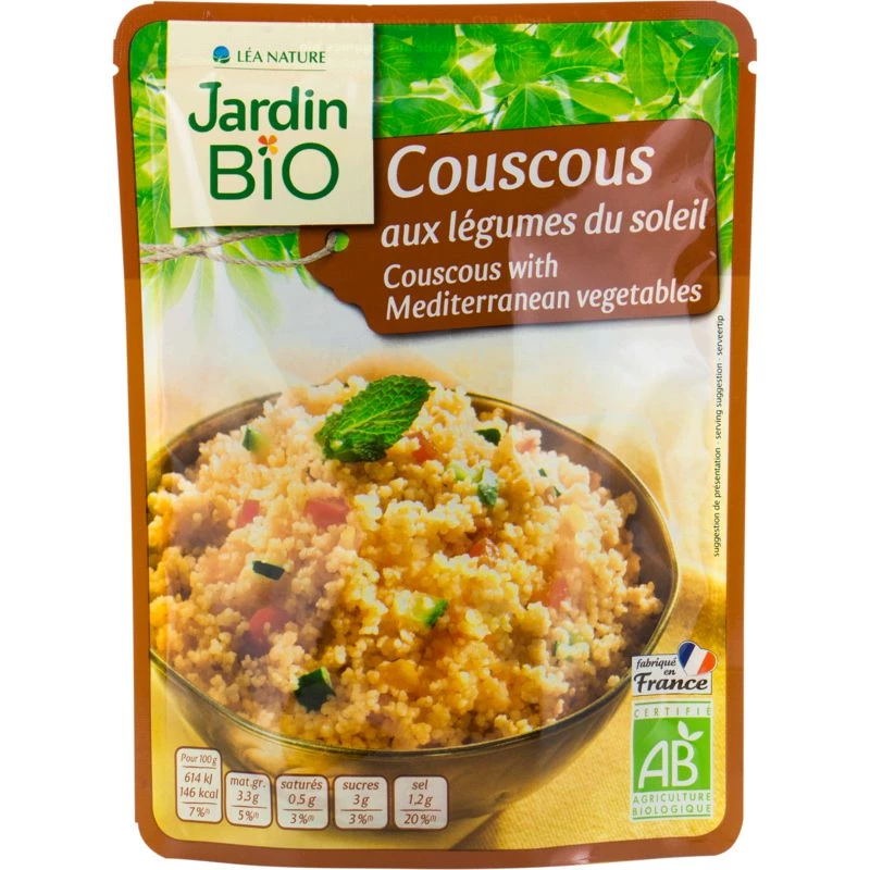 Couscous with ORGANIC Vegetables 220g - ORGANIC GARDEN