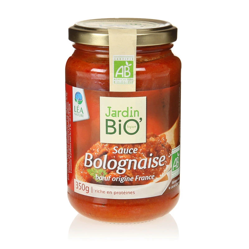 Sauce bolognaise boeuf BIO 350g - JARDIN BIO
