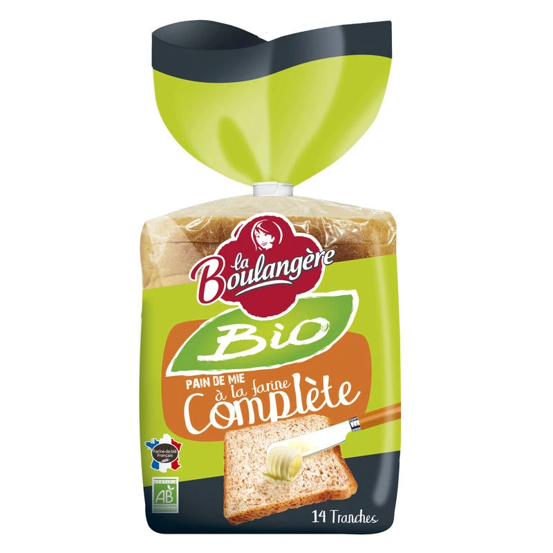 Bánh mì nguyên cám hữu cơ 500g - LA BULANGERE