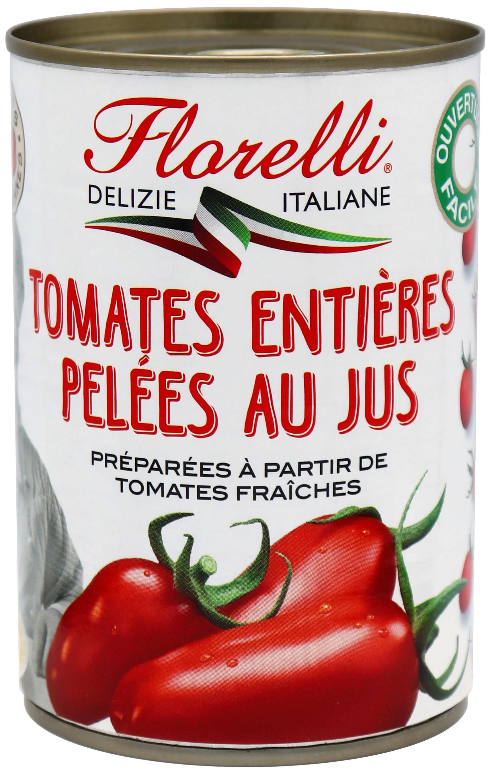 Tomate Entieres Pelées au Jus; 400g  - SAINT ELOI