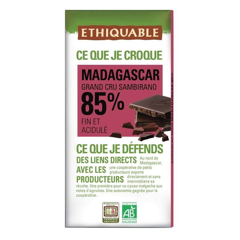 Dark Choco Cocoa Madag Organic Eth