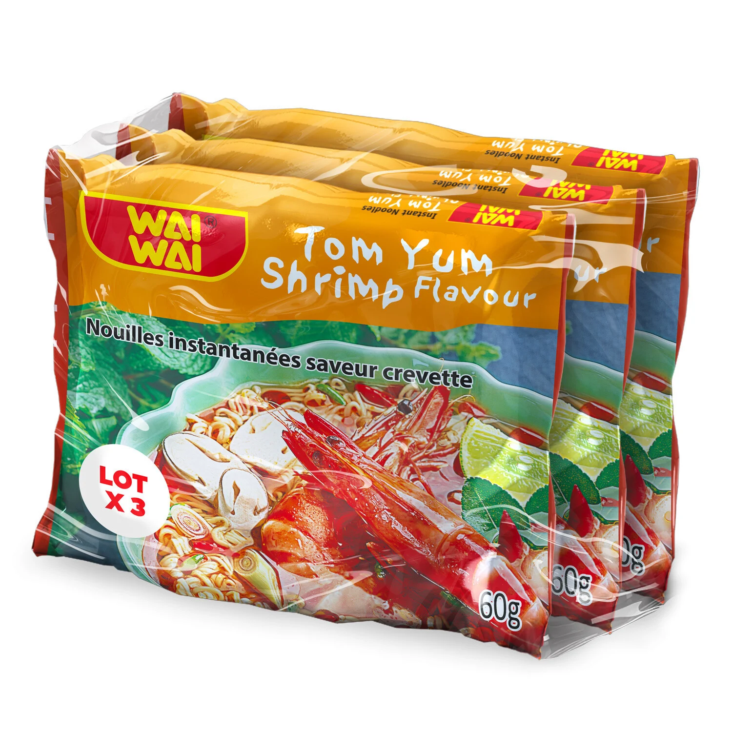3x60g Inst Shrimp Noodles