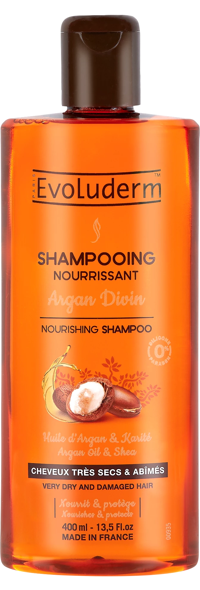 Shampooing Argan Divin, 400 ml - EVOLUDERM