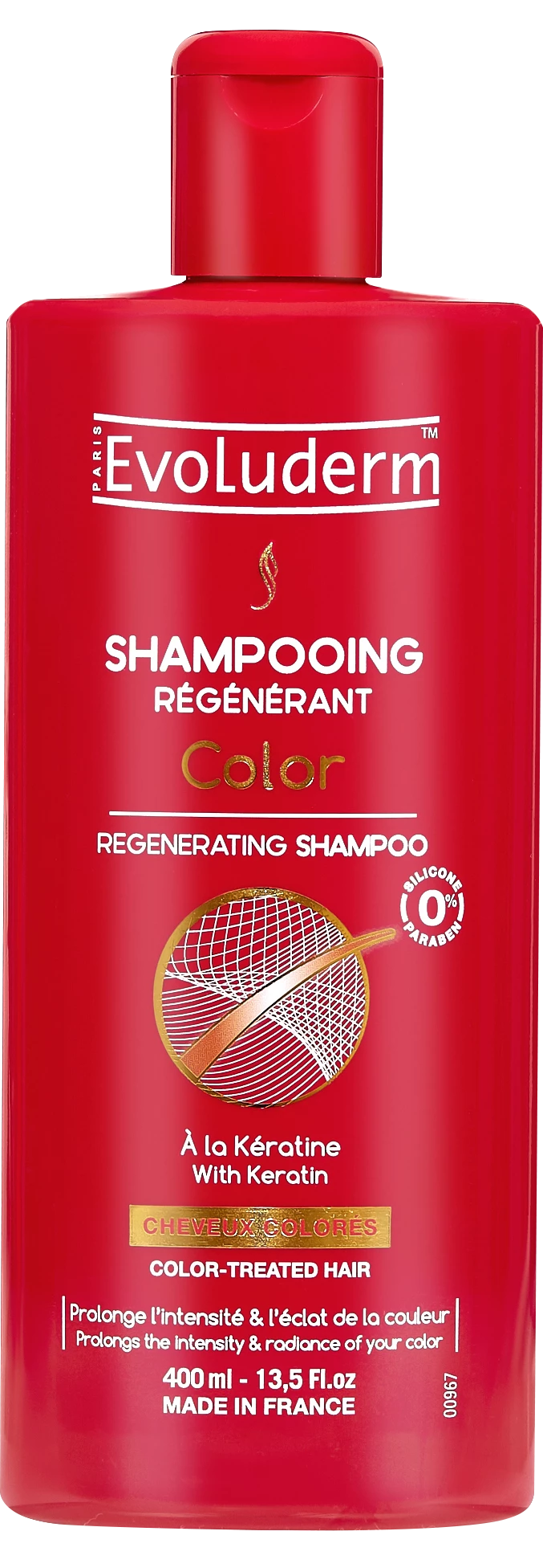 Color Regenerating Shampoo, 400ml - EVOLUDERM