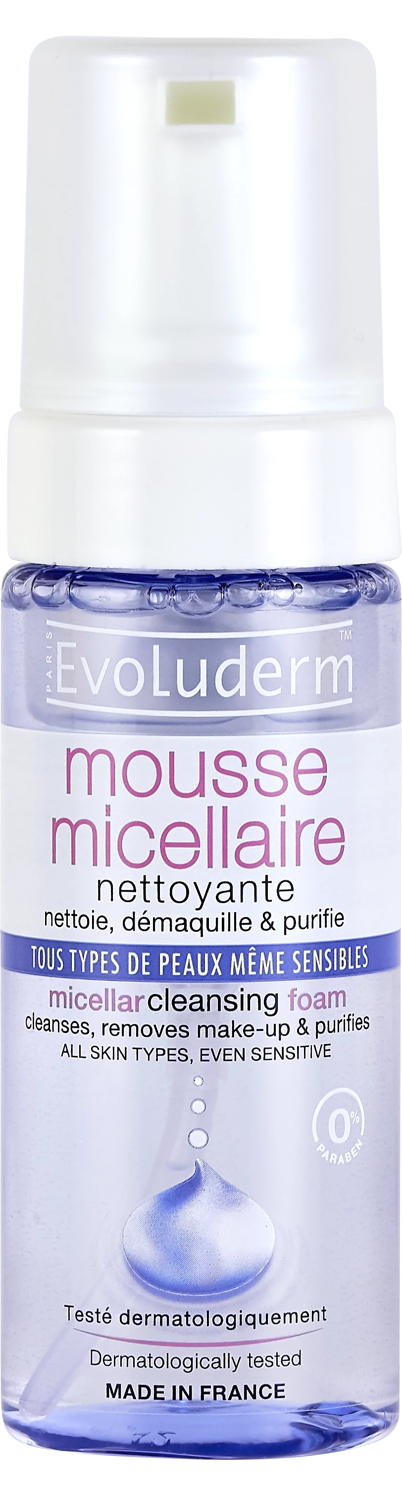 Mousse Micellaire Nettoyante 150ml - Evoluderm