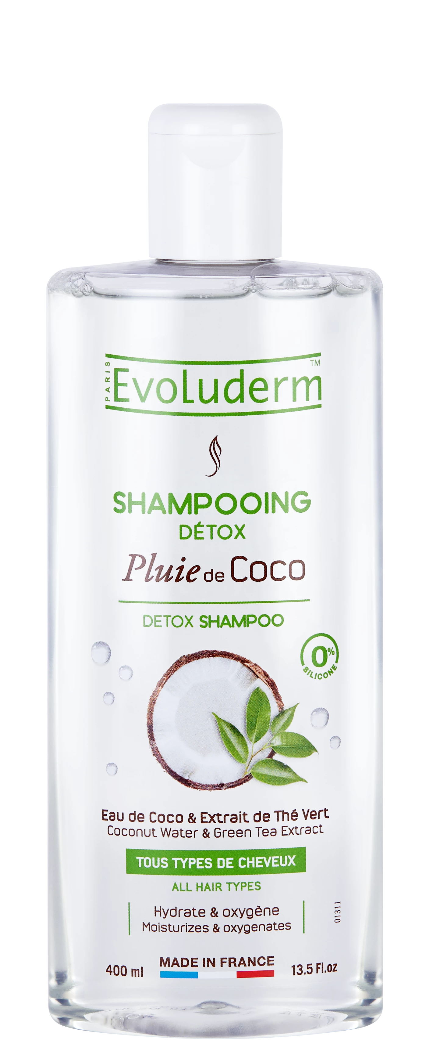 Kokos Regen Detox Shampoo 400ml - EVOLUDERM